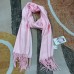 Clayzinzan Women’s Soft Lightweight Pink Polyester Scarf – Elegant & Breathable Fashion Wrap for All Seasons